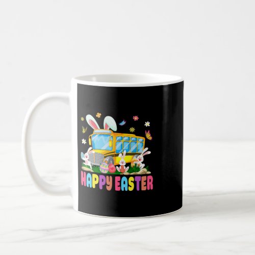 Happy Easter Day Every Bunnys Favorite School Bus  Coffee Mug