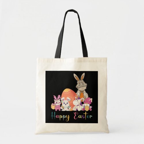 Happy Easter Day Familly Hunting Egg Hunt Boys Tote Bag