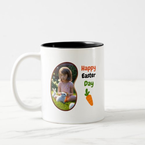 Happy Easter Day _ Funny Bunny Two_Tone Coffee Mug