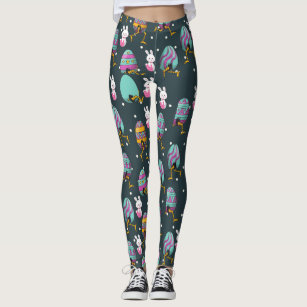  Womens Sporty Happy Easter Leggings Cute Rabbit Tights High  Waist Stretch Casual Graphic Bunny Eggs Yoga Pants Soft Beige : Sports &  Outdoors