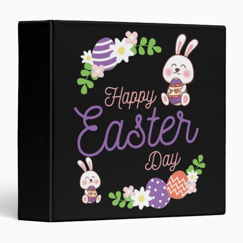 Happy Easter Day Funny Easter Day 3 Ring Binder