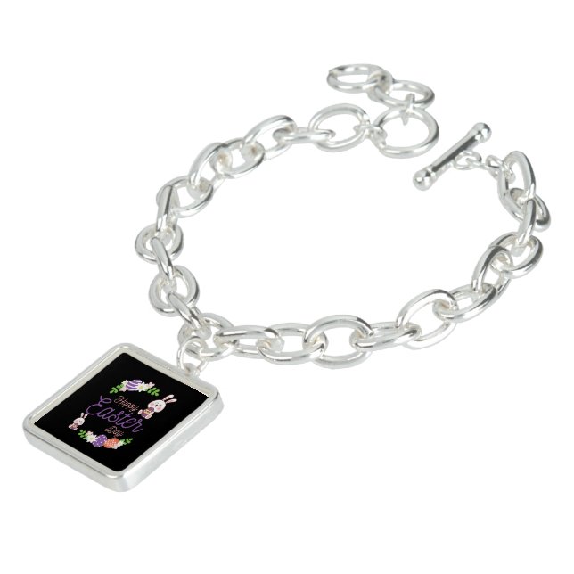 Happy Easter Day, Funny Easter Day Bracelet (Side)