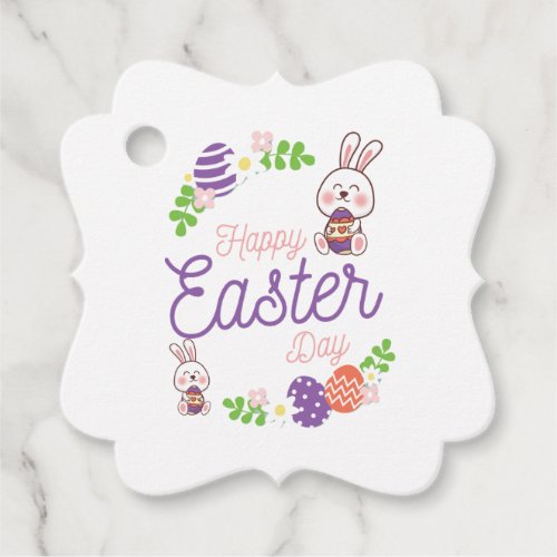 Happy Easter Day Funny Easter Day Favor Tags