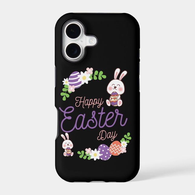 Happy Easter Day, Funny Easter Day Iphone Case (Back)
