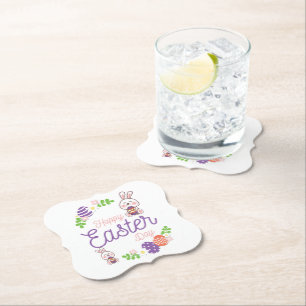 Happy Easter Day, Funny Easter Day Paper Coaster