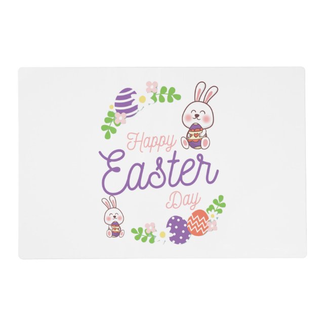 Happy Easter Day, Funny Easter Day Placemat (Back)