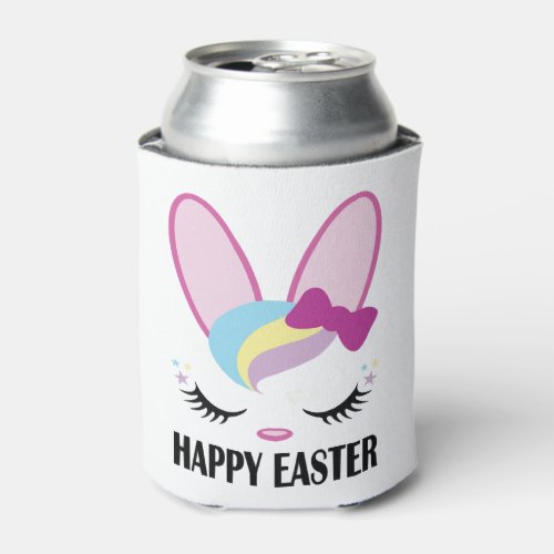 Happy Easter Day Funny Eggs Rabbit Funny T_shirt   Can Cooler