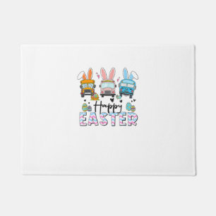Happy Easter Day Funny School Bus Driver Life Happ Doormat
