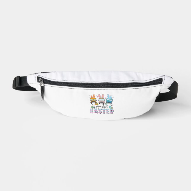 Happy Easter Day Funny School Bus Driver Life Happ Fanny Pack (Front)