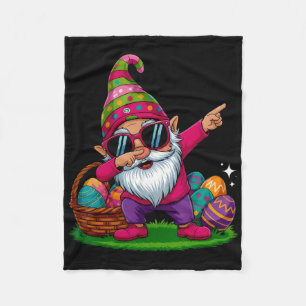 Happy Easter Day Gnome Hug Easter Eggs Women Girl  Fleece Blanket