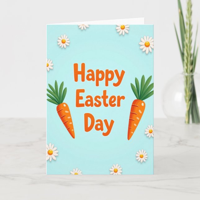 Happy Easter Day Greeting Card (Front)