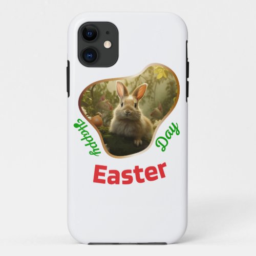 Happy Easter Day _ Kawai iPhone 11 Case
