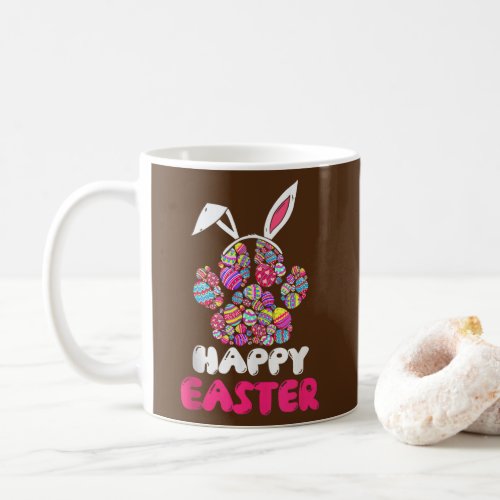 Happy Easter Day Paw Bunny Dog Cat Mom Dad Pet Coffee Mug