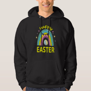 Happy Easter Day Rainbow  For Girls Women Easter D Hoodie