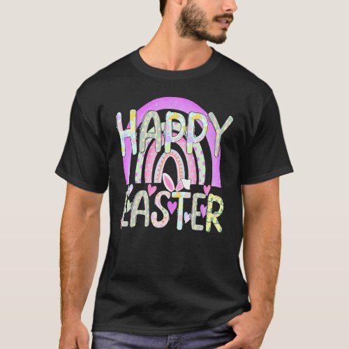 Happy Easter Day Rainbow T_Shirt