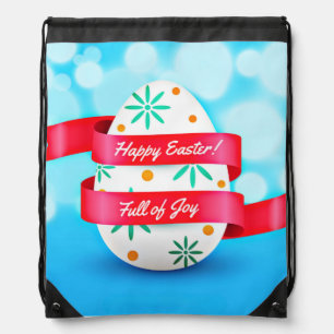 Happy Easter Day Realistic Style-23198 Drawstring Bag