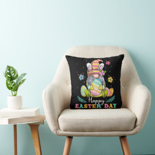 Happy Easter Day Throw Pillow