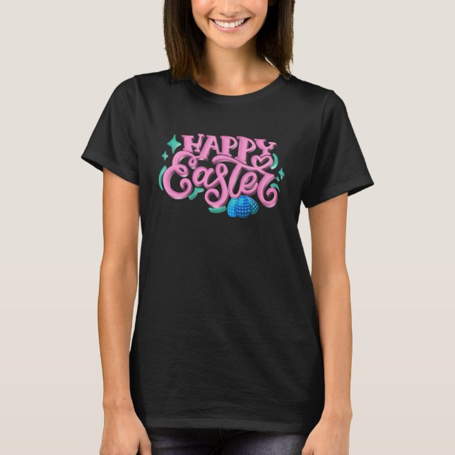 Happy Easter Day Women Girls T-Shirt (Front)