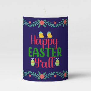 Happy Easter Day Y'all-29791 Pillar Candle