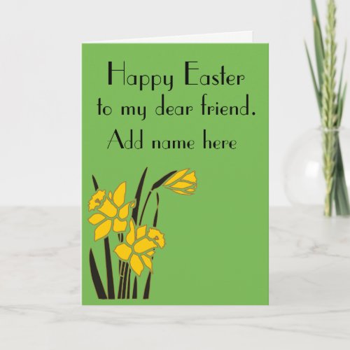 Happy Easter dear friend Holiday Card