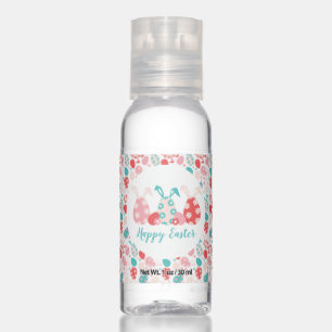 Happy Easter Decorated Eggs Bunny Ears Hand Sanitizer