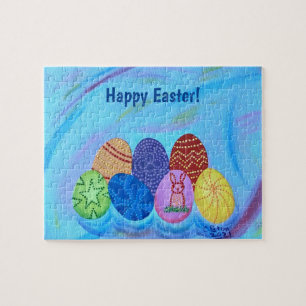 Happy Easter Decorative Abstract Puzzles