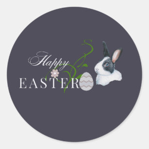 Happy Easter Design Classic Round Sticker