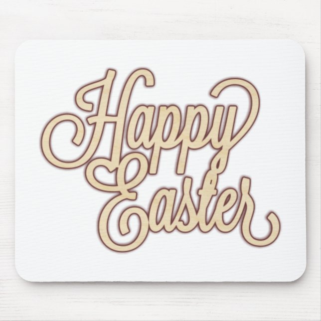 Happy Easter Design Mouse Pad (Front)