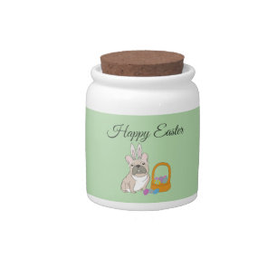Happy Easter, dog Candy Jar
