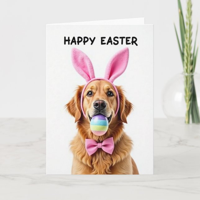 Happy Easter Dog Friend Card (Front)