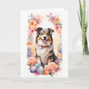 Happy Easter Dog Holiday Card