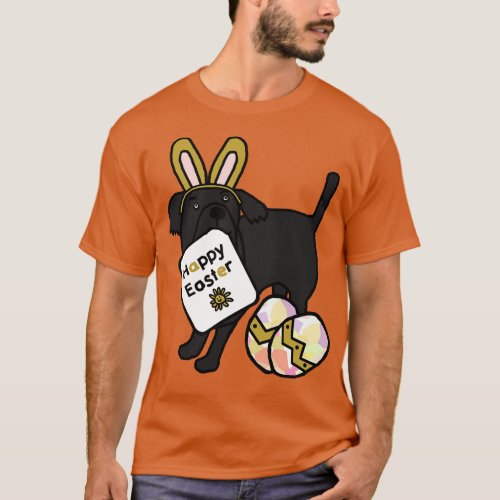 Happy Easter Dog in Easter Bunny Ears T_Shirt
