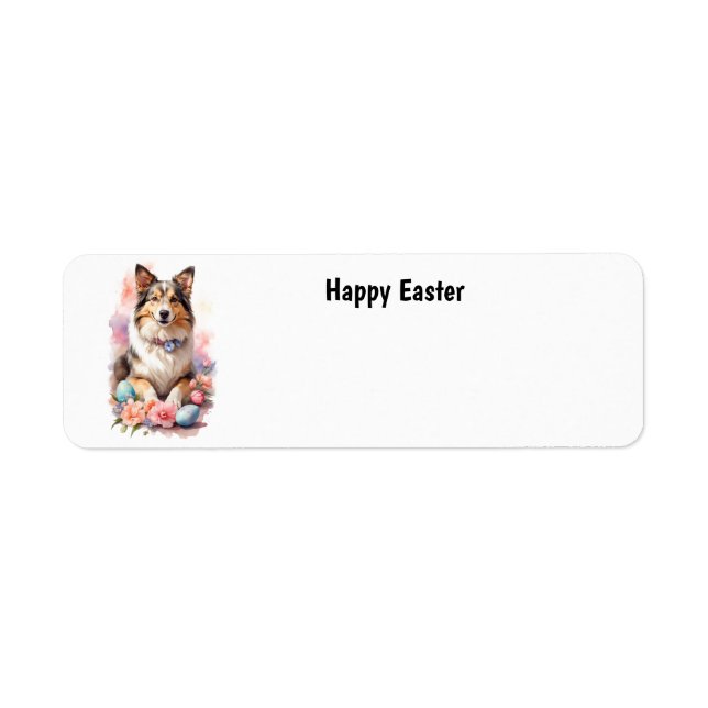 Happy Easter Dog Label (Front)