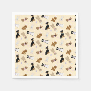 Happy Easter Dogs Napkins