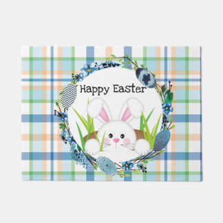 Happy Easter Doormat, Spring Decor Doormat