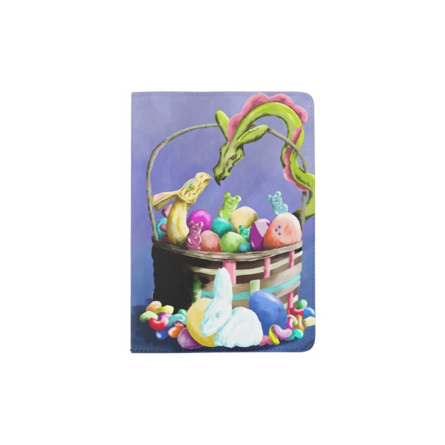 Happy Easter Dragons Passport Holder (Front)
