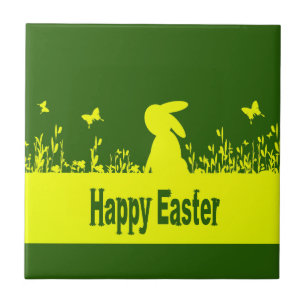 happy Easter,dreamy hare Ceramic Tile