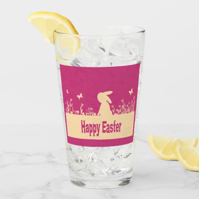 happy Easter,dreamy hare Glass (Front Ice)