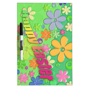 happy easter dry erase board