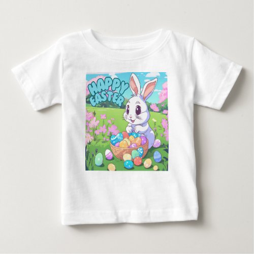 Happy Easter _ Easter Bunny Baby T_Shirt