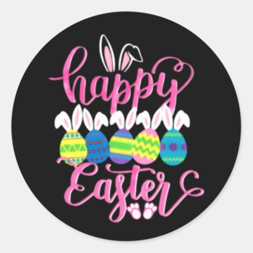 Happy Easter Easter Classic Round Sticker