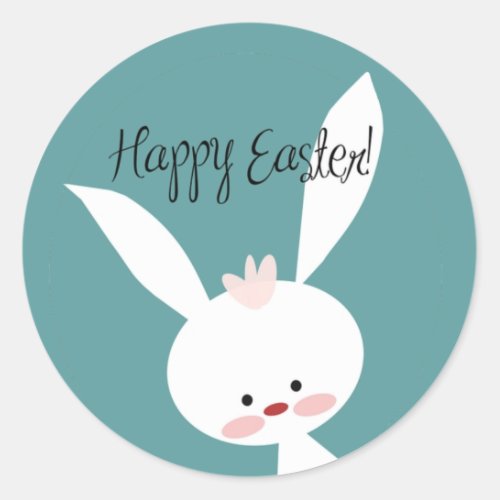 Happy Easter Easter Classic Round Sticker