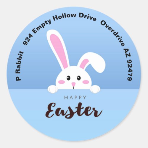 Happy Easter Easter Classic Round Sticker