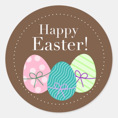 Happy Easter Easter Classic Round Sticker