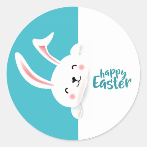 Happy Easter Easter Classic Round Sticker