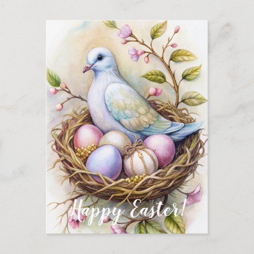 Happy Easter Easter Dove  Postcard