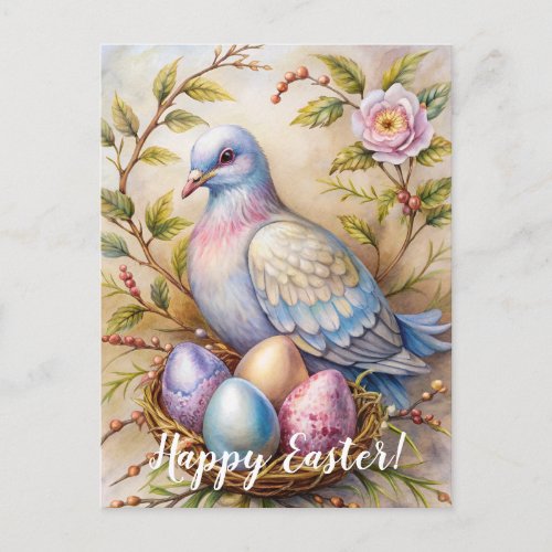 Happy Easter Easter Dove  Postcard