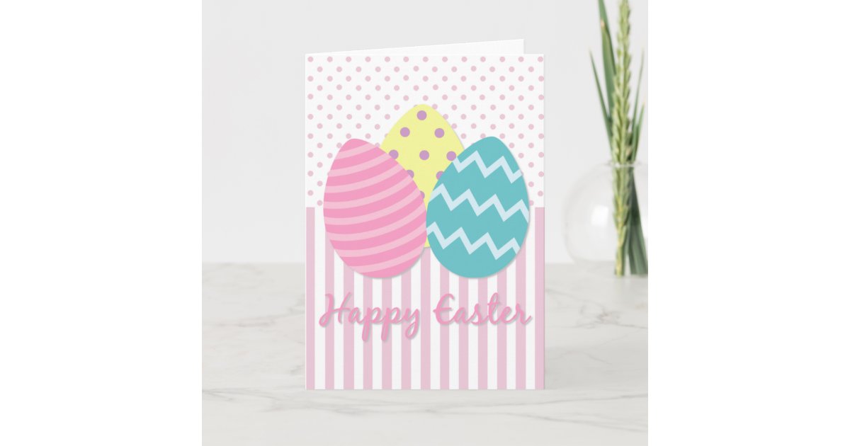 Happy Easter Easter Eggs Card | Zazzle