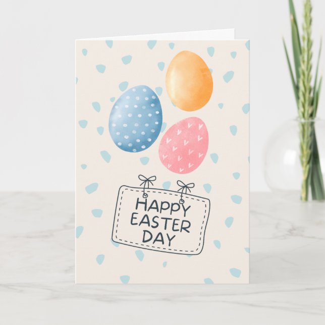 happy easter,easter greeting cards,easter greeting holiday card (Front)