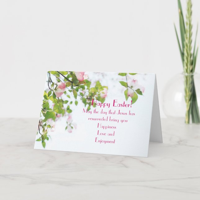 “Happy Easter” Easter Note Card (Front)